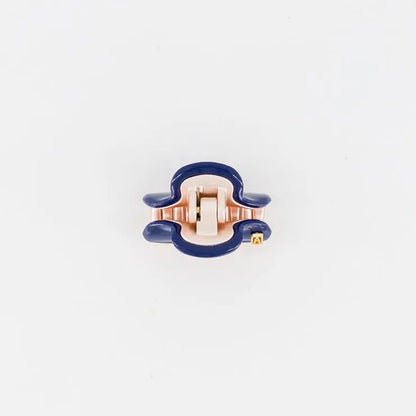 Vendome | Clips | 3 | ROSE GOLD BLUE | Acelate