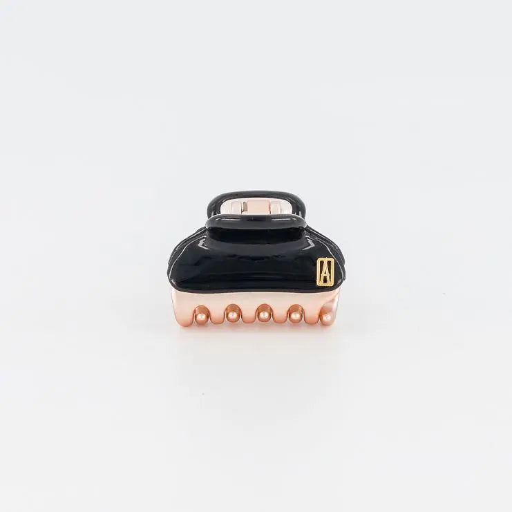 VENDOME|CLIPS|3|ROSE GOLD BLACK|ACELATE