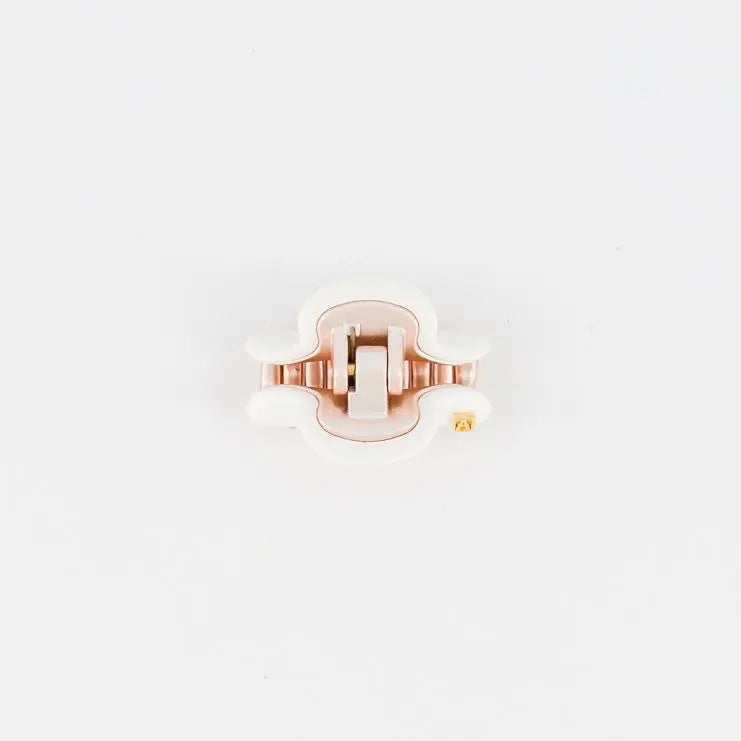 VENDOME|CLIPS|3|ROSE GOLD WHITE|ACELATE