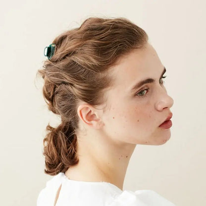 VENDOME|CLIPS|3|ROSE GOLD GREEN|ACELATE