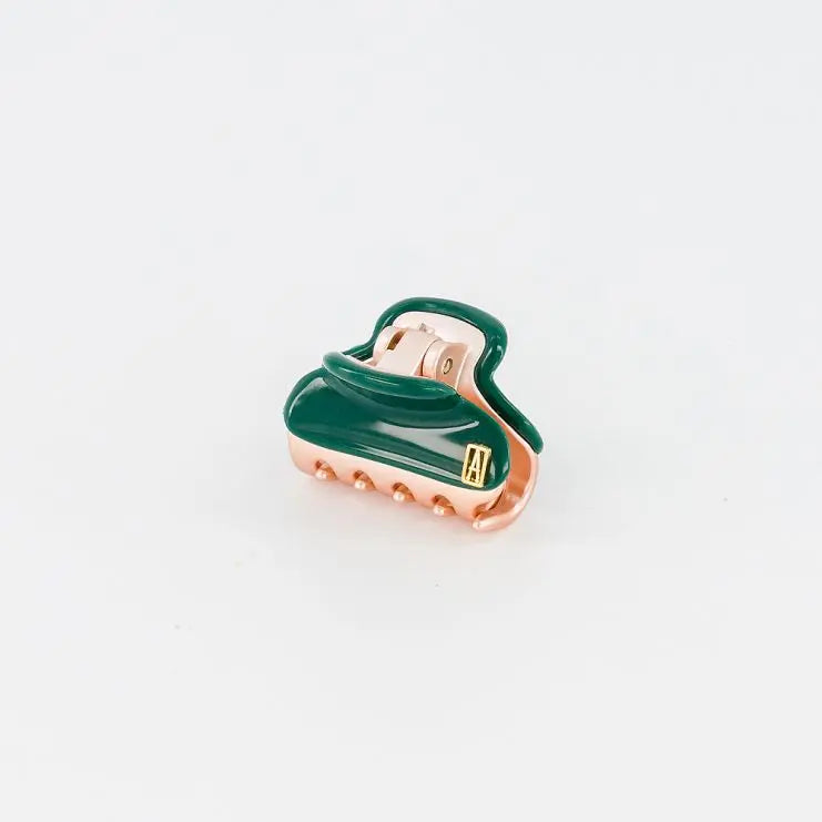 VENDOME|CLIPS|3|ROSE GOLD GREEN|ACELATE