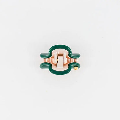 VENDOME|CLIPS|3|ROSE GOLD GREEN|ACELATE