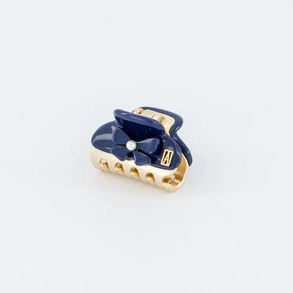 Saphir Perlé Clip - Blue- 3 cm- Eid outfit vendome clip- Alexandre de paris GCC-pearl hair clip