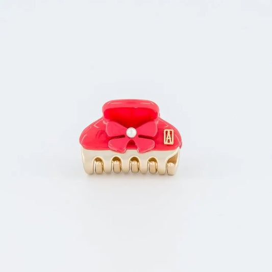 Rouge Coquelicot Clip - Red-3 Cm-Eid outfits- vendome clip-Alexandre de paris GCC