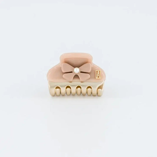 Beige Calin Clip - Beige-3 cm-Eid outfits-vendome clip-Alexandre de paris GCC