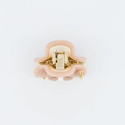 Beige Calin Clip - Beige-3 cm-Eid outfits-vendome clip-Alexandre de paris GCC-Pearl hair clip