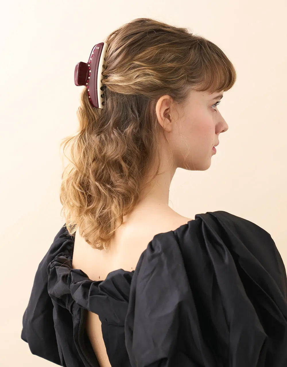 Vendome|Clips|11|MAROON |Acelate Alexandre De Paris GCC