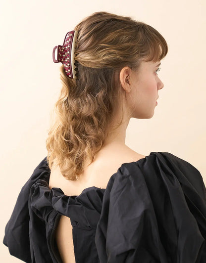 Vendome|Clips|11|MAROON |Acelate Alexandre De Paris GCC
