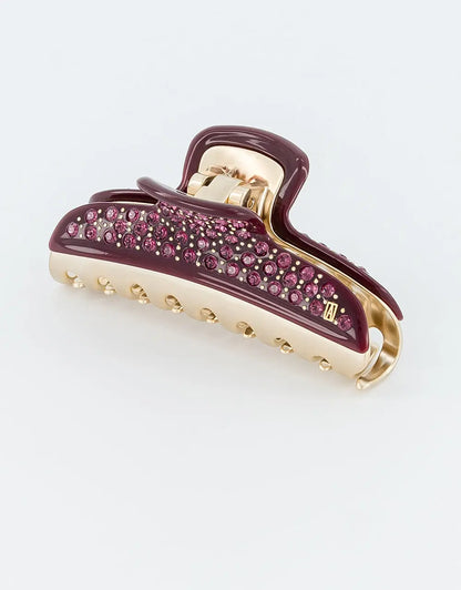 Sasha Clip-Maroon- Party Hair Clip-11 cm-Alexandre de paris GCC-Summer collection