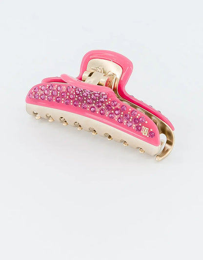 Anaïs Clip - Pink - Party hair clip-summer collection-11 cm-thick hair clip-Alexandre de paris GCC