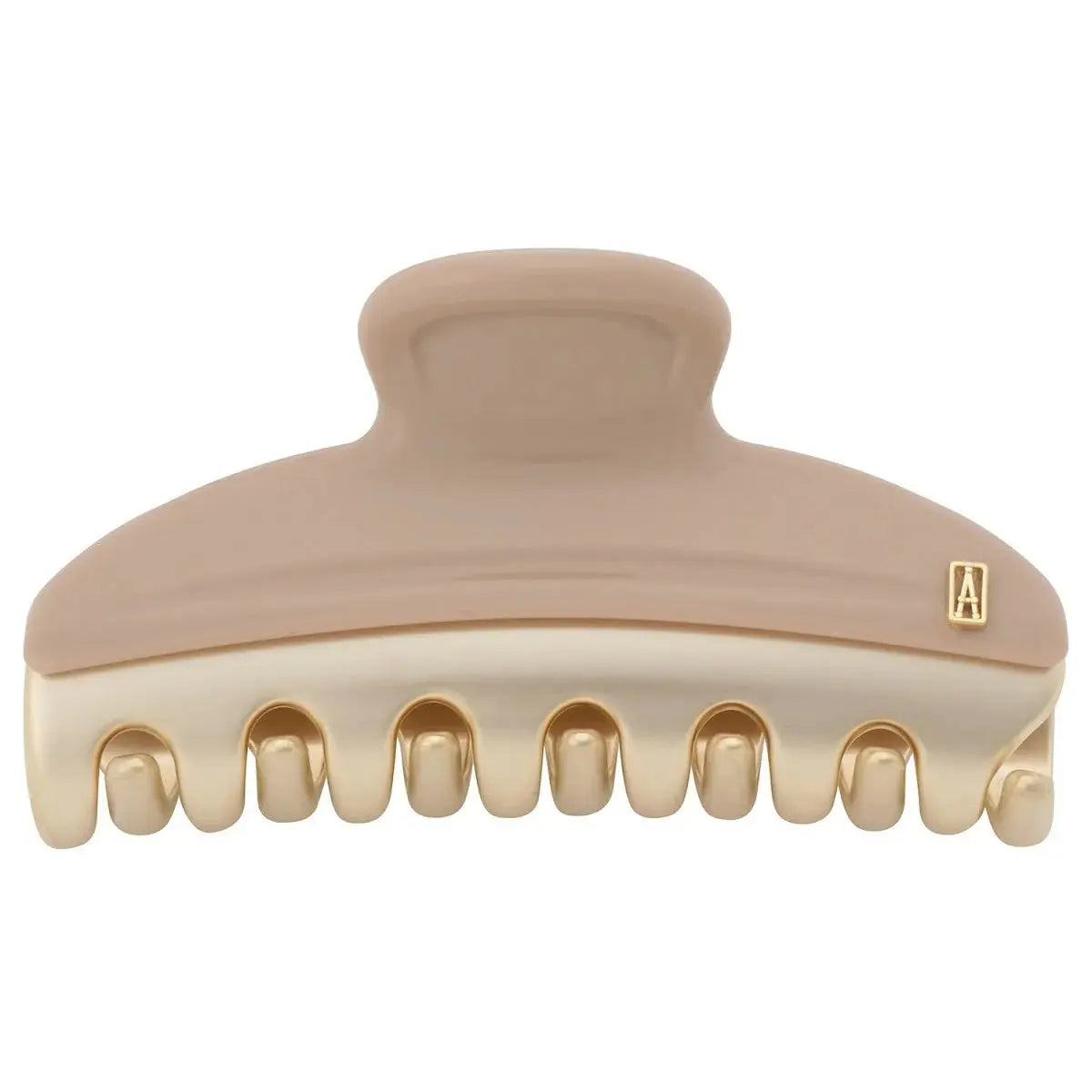 Perrine Clip-beige claw clip-luxury hair clip-French hair accessory-French style -Alexandre de paris GCC-7.5 cm hair clip