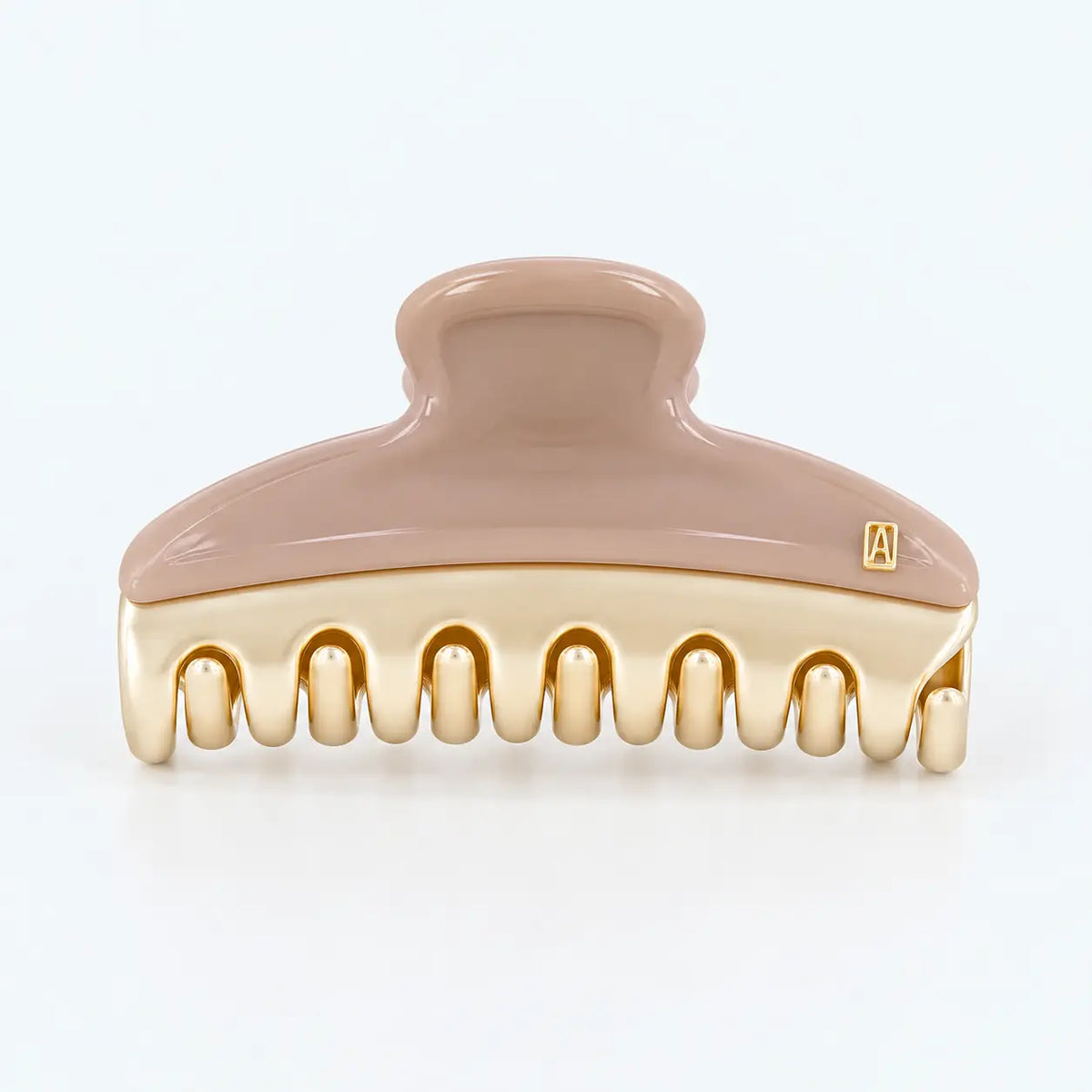 Perrine Clip-beige claw clip-luxury hair clip-French hair accessory-French style -Alexandre de paris GCC-7.5 cm hair clip