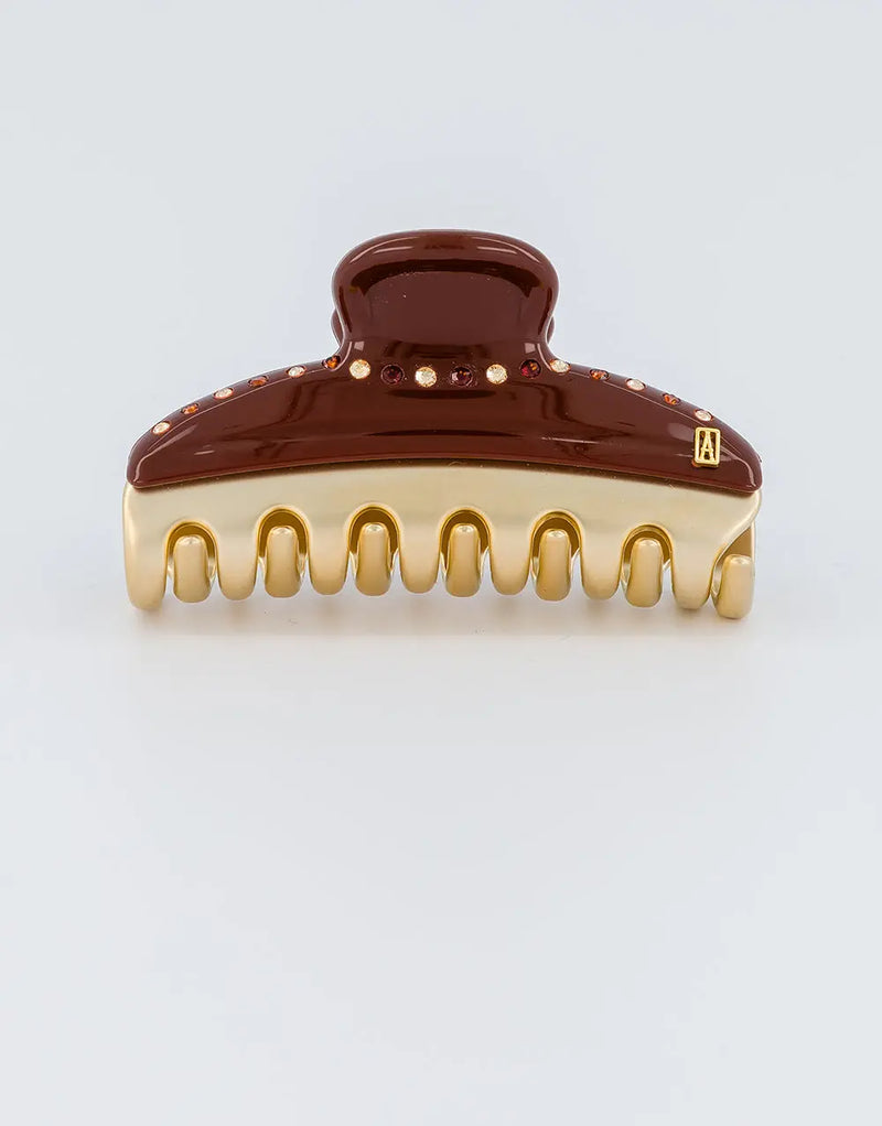 Vendome|Clips|7.5|BROWN|Acelate