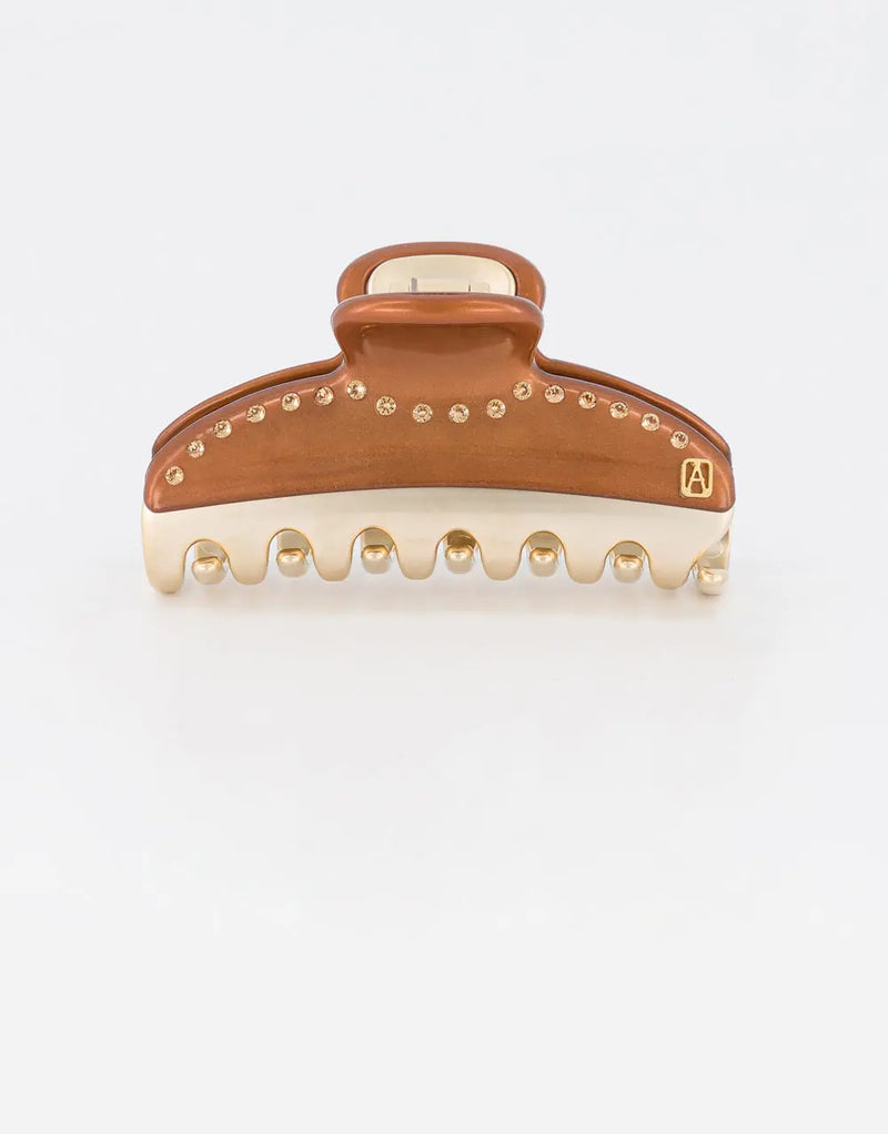 Vendome|Clips|7.5|BROWN|Acelate
