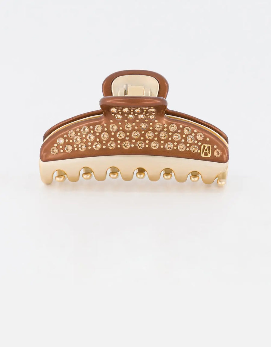Vendome|Clips|7.5|BROWN|Acelate