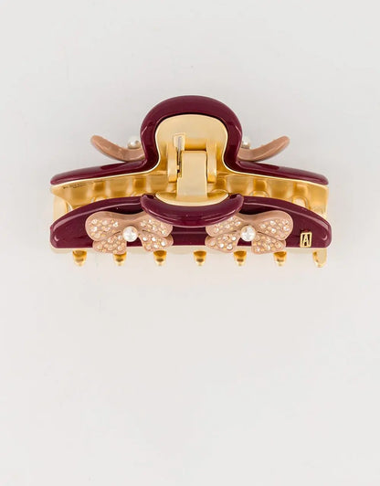 Vendome|Clips|7.5|MAROON |Acelate Alexandre De Paris GCC