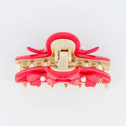  Rouge Amour Clip - Red floral claw clip- 7.5 cm - Eid hair clip- vendome clip- Alexandre de paris GCC
