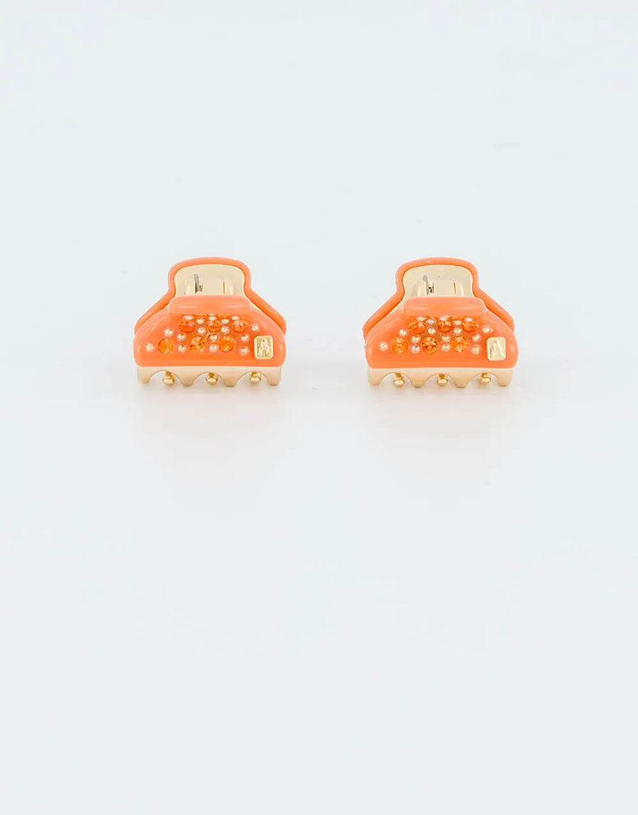 Éclat De Soie Clip (Pair) - Orange