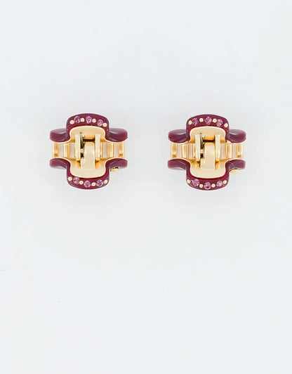 Vendome|Clips|1.8|MAROON|Acelate Alexandre De Paris GCC