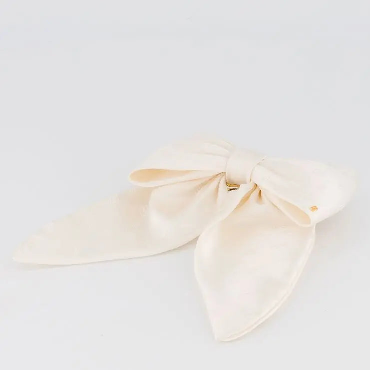 Couture|Barrette|8.5|WHITE|Satin Alexandre De Paris GCC