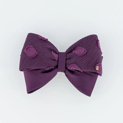 Limited|Barrettes|8|PURPLE|Satin Alexandre De Paris GCC