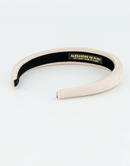 Limited|Headband||WHITE|Satin Alexandre De Paris GCC